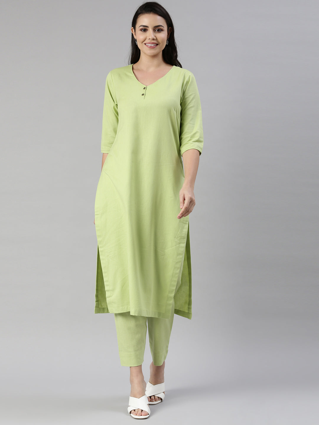 Womens Solid Kurta Sets