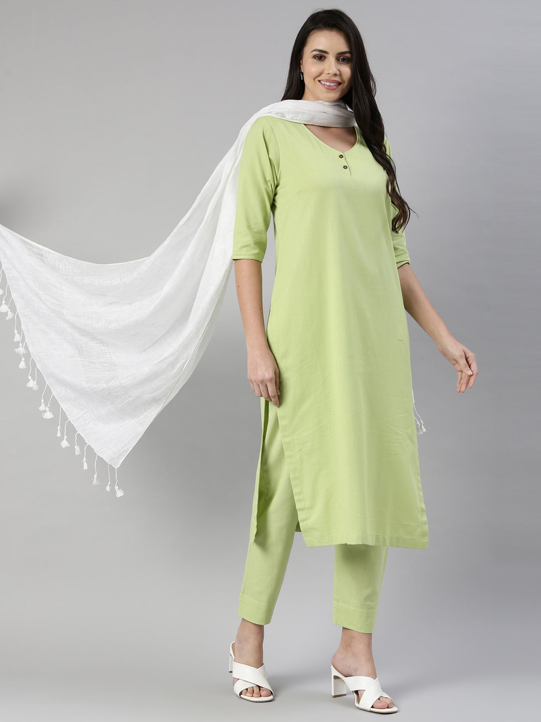 Womens Solid Kurta Sets