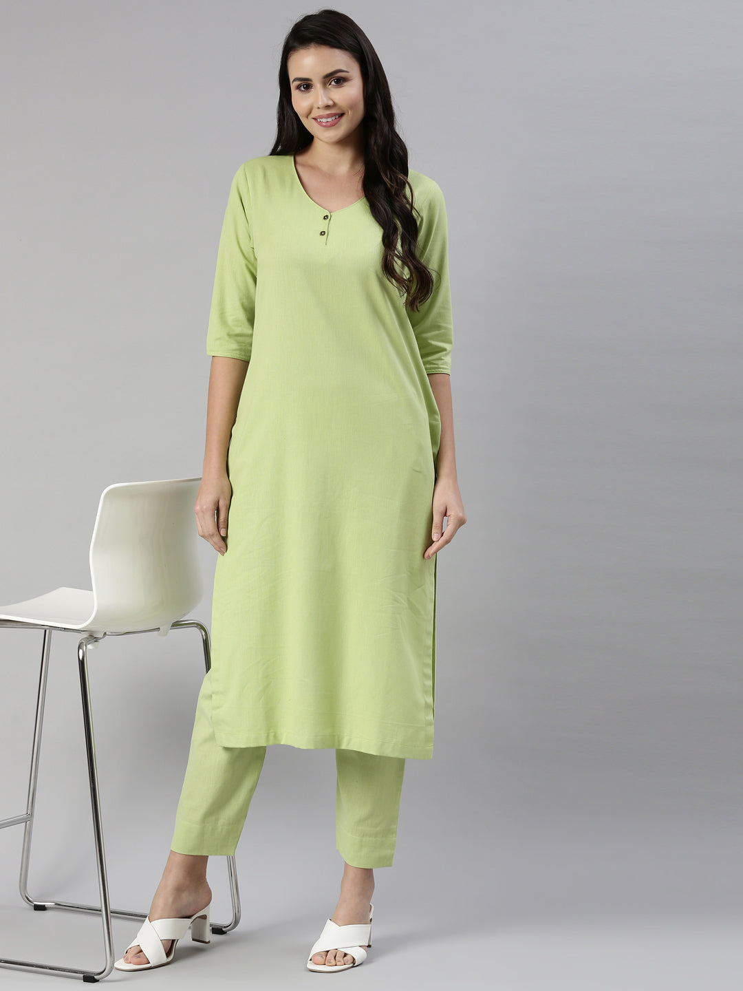 Womens Solid Kurta Sets